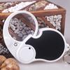 Durable Glass Loupe HD Handheld Magnifying Glass Lens Folding Magnifiers 5X Key Chain Magnifiers