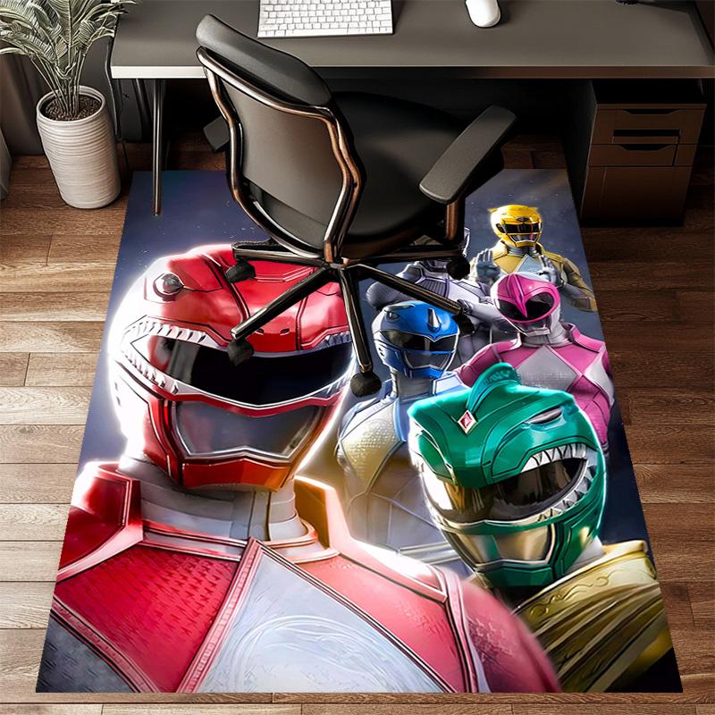1pc Mighty Morphin Power Rangers2 Design Printed Area Rug Carpet for Bedroom Living Room Home Decor Rugs Mat Non Slip Mat Rug for Bedside
