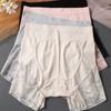 Большие размеры нижнего белья с высокой талией, защитные кружевные трусики для женщин, защита границ, трехкомпонентные трусики