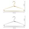 1/3/5pcs Delicate Metal Clothes Hangers Silver Gold Lightweight Sturdy Clothing Coat Hanger for Hanging Shirts T-Shirts Blouses