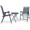 Day and Night - Day and Night Bistro Table and Chairs 3 Pieces Gray Steel