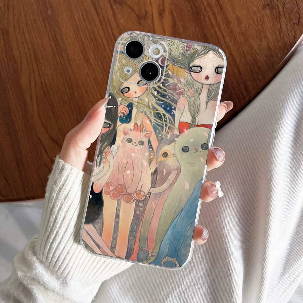 Чехол для телефона с картинами Аи Такано Для iPhone 17 15 14 13 11 12 16 Pro Max Plus Mini Прозрачный Силиконовый Мягкий Funda