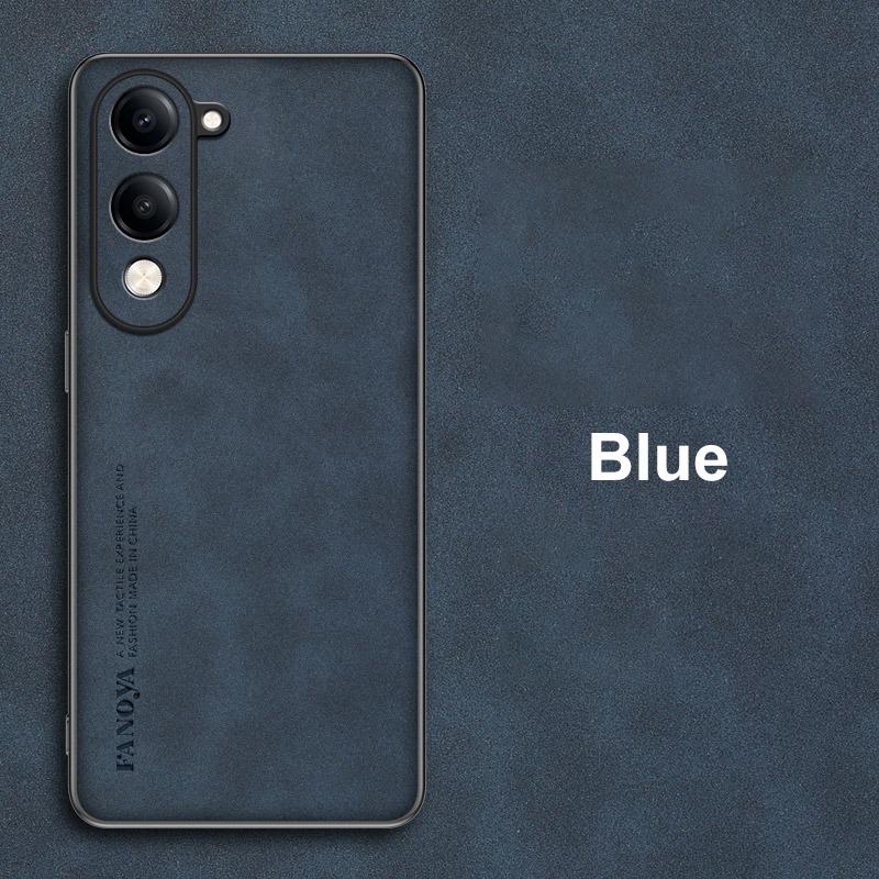 Для Vivo Y04 4G Чехол Роскошный Чехол для телефона из ПУ кожи Для Vivo Y29S 5G Задняя крышка Матовый Силиконовый Ударопрочный Полная защита Коке