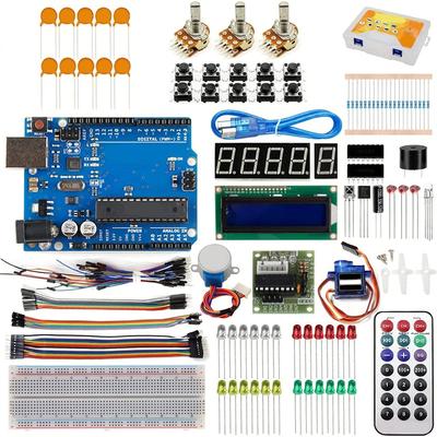 Стартовый набор Arduino OSOYOO: Изучите использование Arduino, Электронные проекты, Набор для начинающих, Совместим с mega2560, UNO, R3 и Nano.