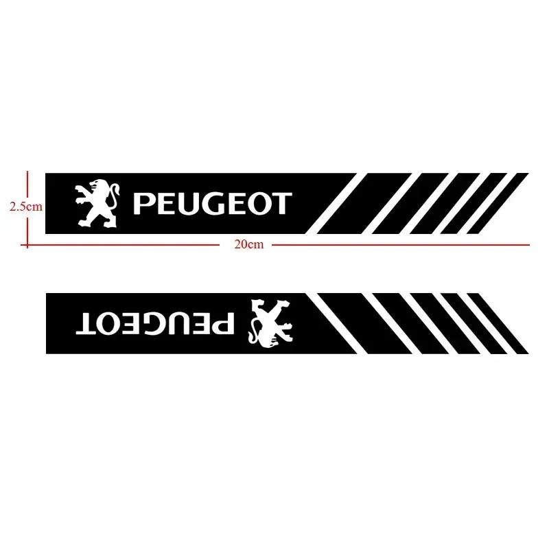 For Peugeot 2Pcs Car Styling Rearview Mirror Decal Stickers Car Styling for Peugeot 5008 4008 3008 207 308 408 307 508 GT Auto A