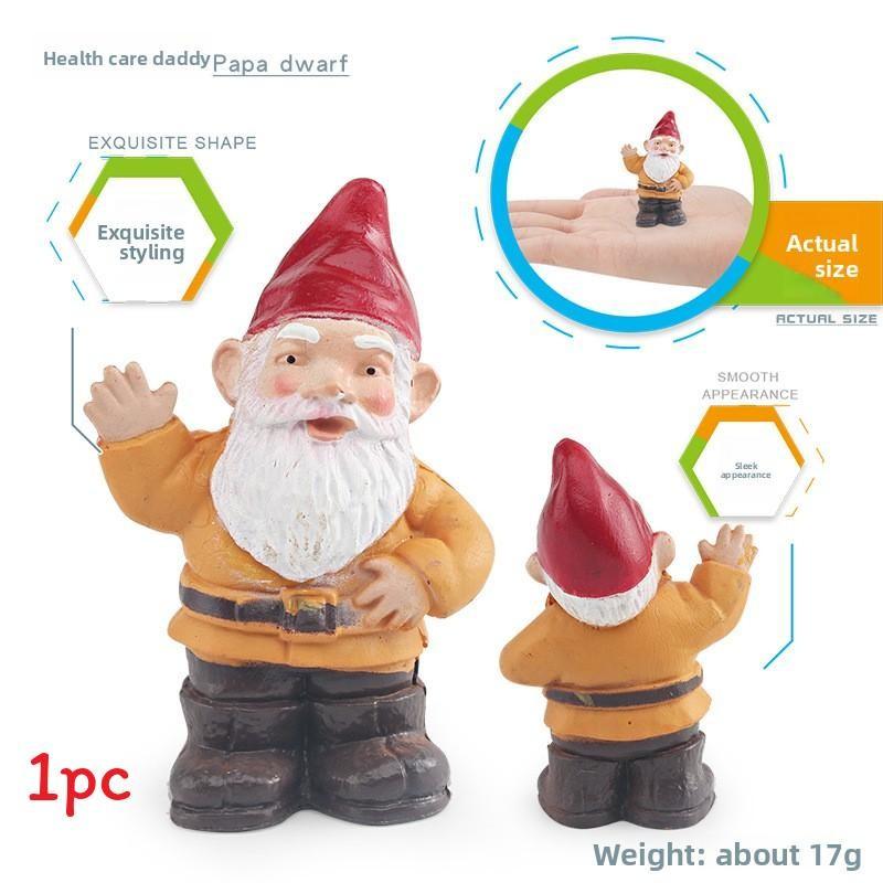 Christmas Dwarves Elves Family Character Models For Garden Micro Landscape And Decoration