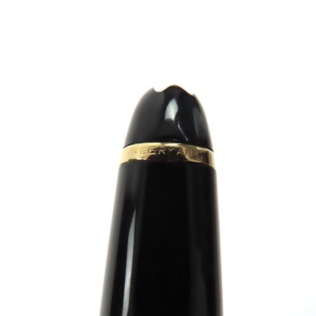 Очень хорошая перьевая ручка MONTBLANC Meisterstück Classic белая звезда Черное золото 14К Б/У