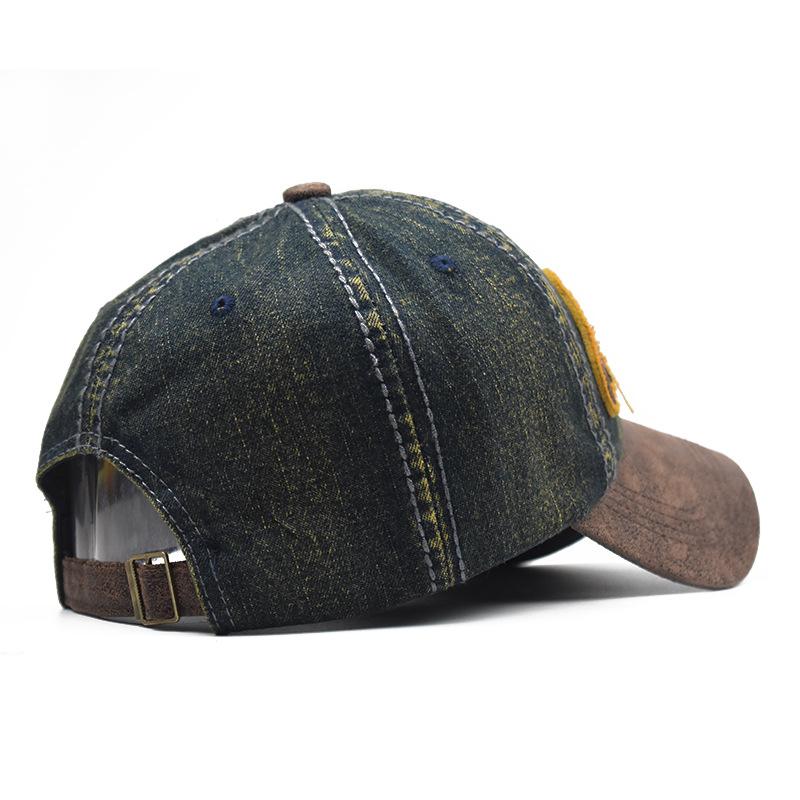 Летняя джинсовая бейсболка мужская модная вышитая буква хлопковая кепка женская Snapback мужская уличная повседневная хип-хоп шляпа регулируемая