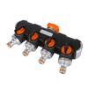 Garden Hose Splitter 4 Way Water Hose Connector with Shut Off Valves Leakproof Faucet Adapter for Drip Irrigation Lawns