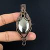 Golden Apache Pyrite Pendant, 999 Copper Wire Wrapped Jewelry, Gemstone Pendant, Gift For Her Handmade Dainty Jewelry