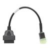For Kawasaki 6Pin OBDII Motorcycle Cable 6 Pin To OBD2 16 Pin Adapter Diagnostic Cable