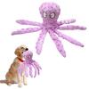 Plush Octopus Dog Toy Interactive Squeaky Dog Chew Toy for Aggressive Chewers Bite Resistant Puppy Teething Toy for Small Medium Large Dogs