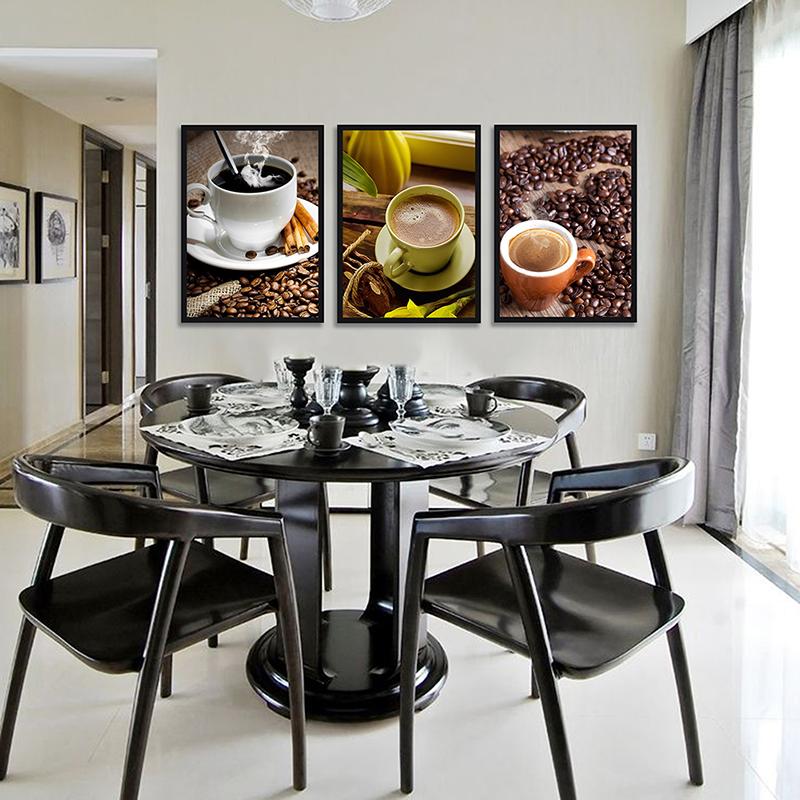 WCIC новый художественный постер на тему кофе, декоративная живопись, постер, художественная ткань, домашний фон, украшение на стену, подвесная картина