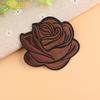 Rose Badge Iron On Patch Decoration Flower Hat Applique Accessory