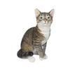 Uvia Wrapped Sitting Sabata Cat 25 X 17 X Doll Figure Ornament Animal Garden Decoration Cat (Large) 30.5cm H12321-10
