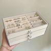 3-Layer Drawer Storage Box High-Capacity Earrings Necklaces Storage  Countertop Display