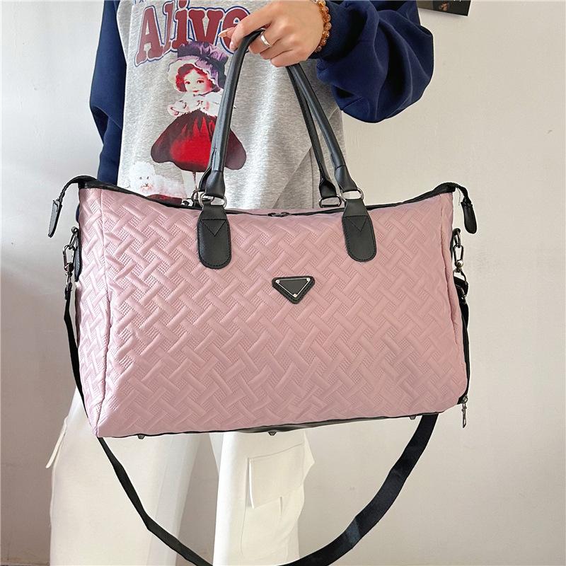 Женская спортивная сумка для разделения сухого и мокрого, портативная дорожная сумка большой вместимости с отделением для обуви для поездок