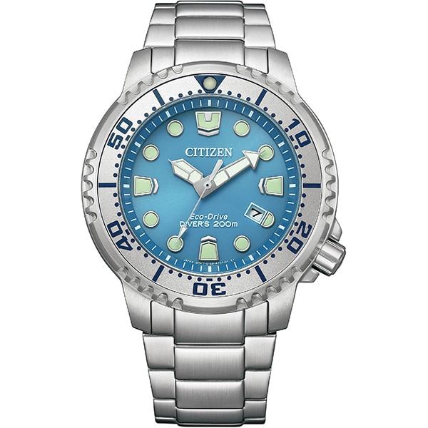 Citizen Мужская BN0165-55L ( Смотреть PROMASTER MARINE серии Eco-Drive Diver200m) Круглые часы, серебро