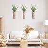 Bohemian Wooden Wall Vase for Dried Flowers and Artificial Plants