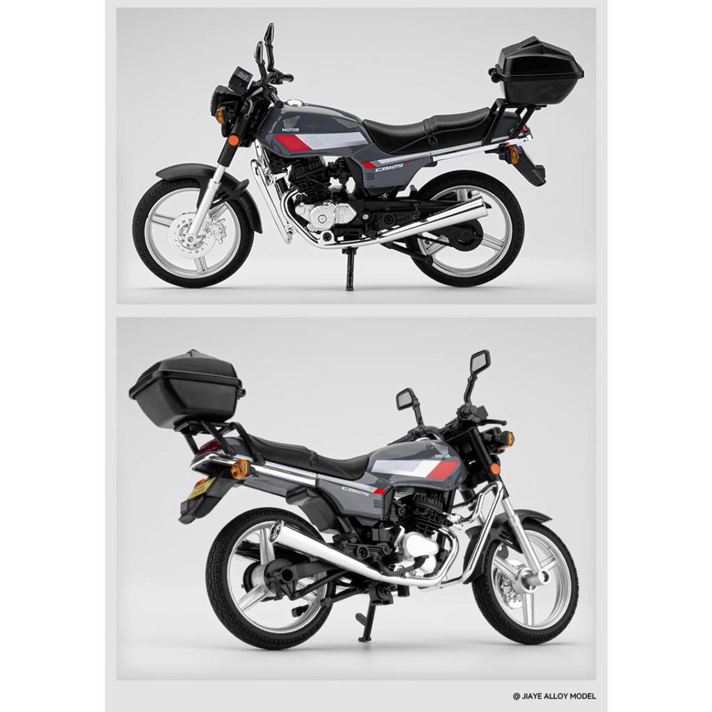 1/12 Литая модель мотоцикла Honda GB125T из сплава с подставкой-дисплеем, имитацией звука и света, настольное украшение, резиновые шины, подарок