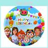 Набор для дня рождения Cocomelon с бумажными тарелками, стаканами, салфетками для детского праздника