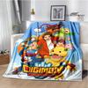 Digimon cartoon printed blanket Flannel Warm blankets Soft and comfortable blanket bed linings cubre cama Birthday Gift