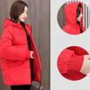 Women's Plus Size Autumn and Winter Padded and Thickened Hooded Down Jacket In The Long Section of Loose Casual Outerwear