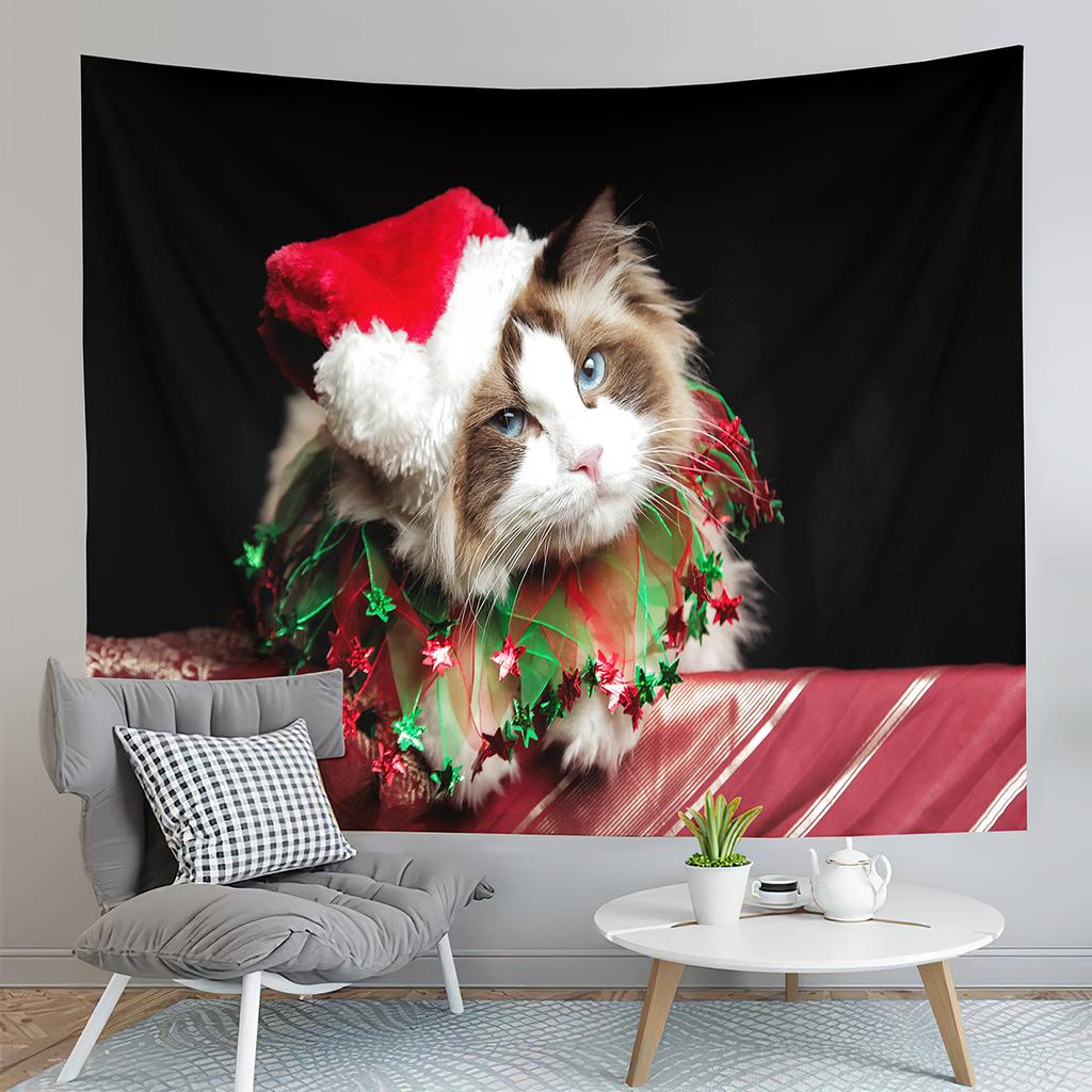 Рождественский гобелен, зимний гобелен со снежинкой, милый гобелен со снеговиком, настенный гобелен для спальни, домашний декор, гобелен