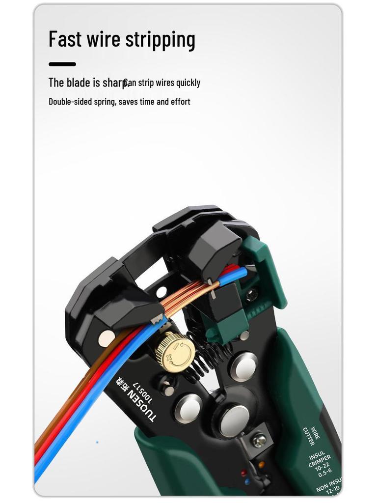 Tuosen Multifunctional Electrician's Wire Stripping and Crimping Pliers