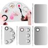 Stainless Steel Makeup Mixer Nail Art Polish Mixing Plate Foundation Eyeshadow Mixer Palette with Spatula Rod Beauty Tools