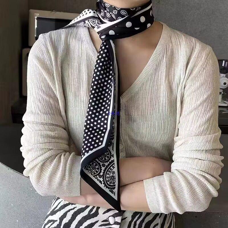 Women's Polka Dot Cashew Long Scarf Belt – 2025 Waist & Neck Accessory
