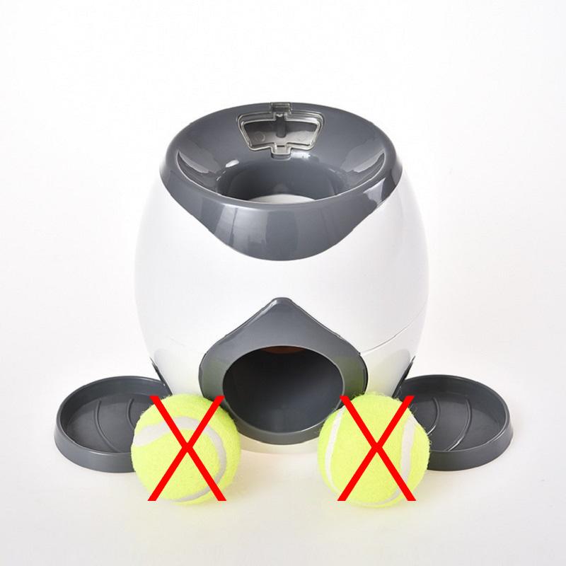 2-in-1 Automatic Pet Feeder and Tennis Ball Launcher, Training Reward Machine for Dogs