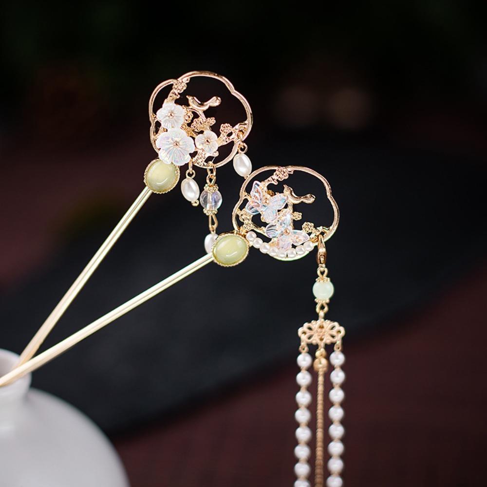 Decoration Exquisite Chinese Style Hair Fork Headdress Ancient Hair Stick Women Tassel Hair Stick