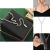 Unique Snake Bone Necklace For Women Bohemian Style With Mixed Material Charm