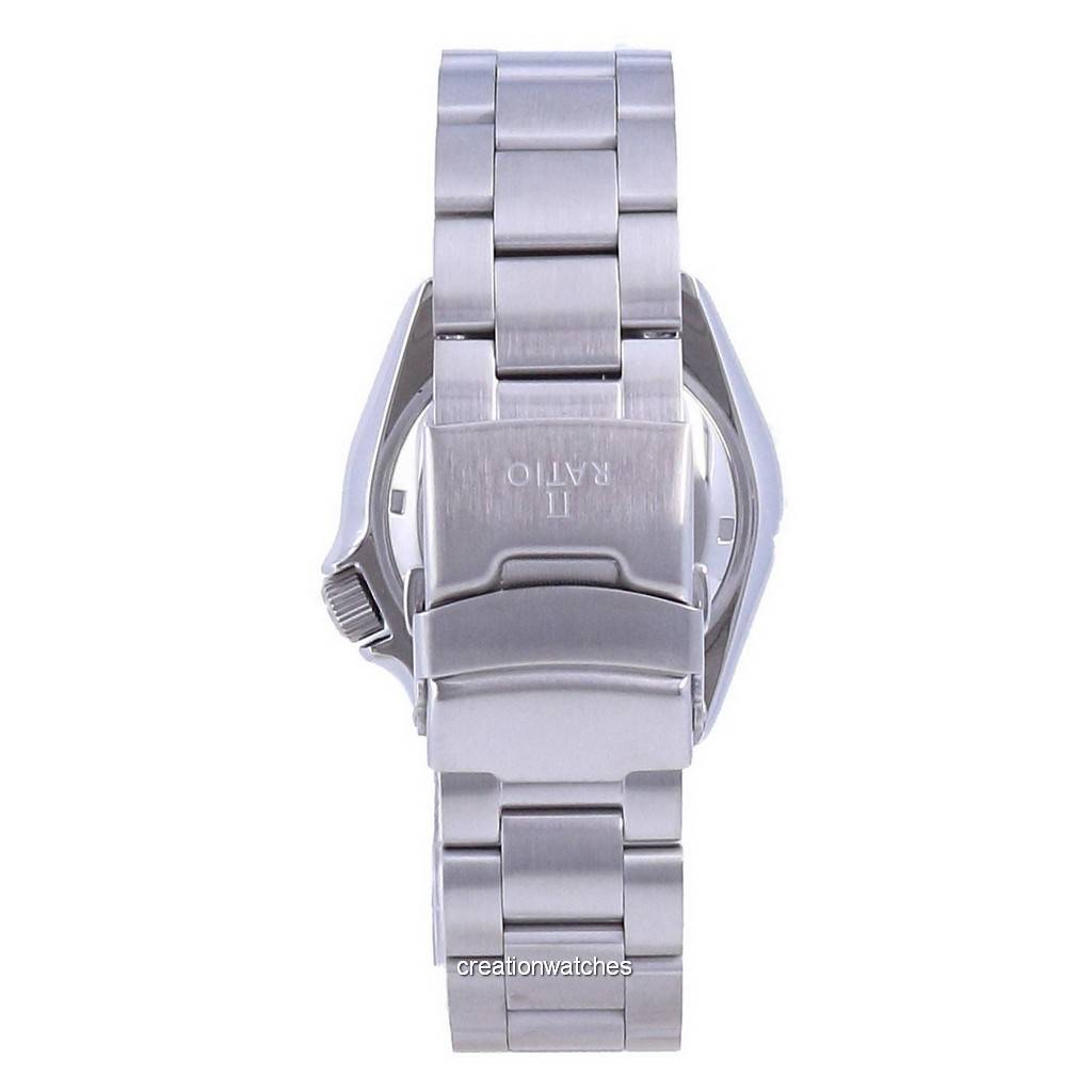 RATIO FreeDiver Автоматические мужские часы RTA100 200M с черным циферблатом и сапфировым стеклом из нержавеющей стали