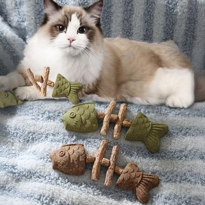 1/2/3 шт. Игрушка для зубов кошки в форме рыбьей кости, игрушка для кошки с кошачьей мятой, чистка зубов, свежее дыхание, интерактивная игра, инструмент для гигиены полости рта