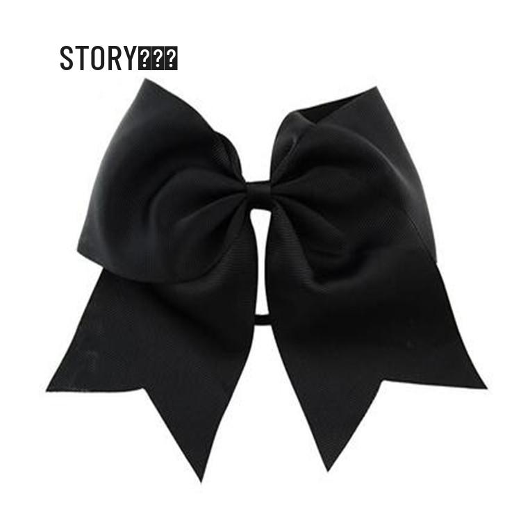 8-Inch Pigtail Bow Ribbon Hair Tie for Girls