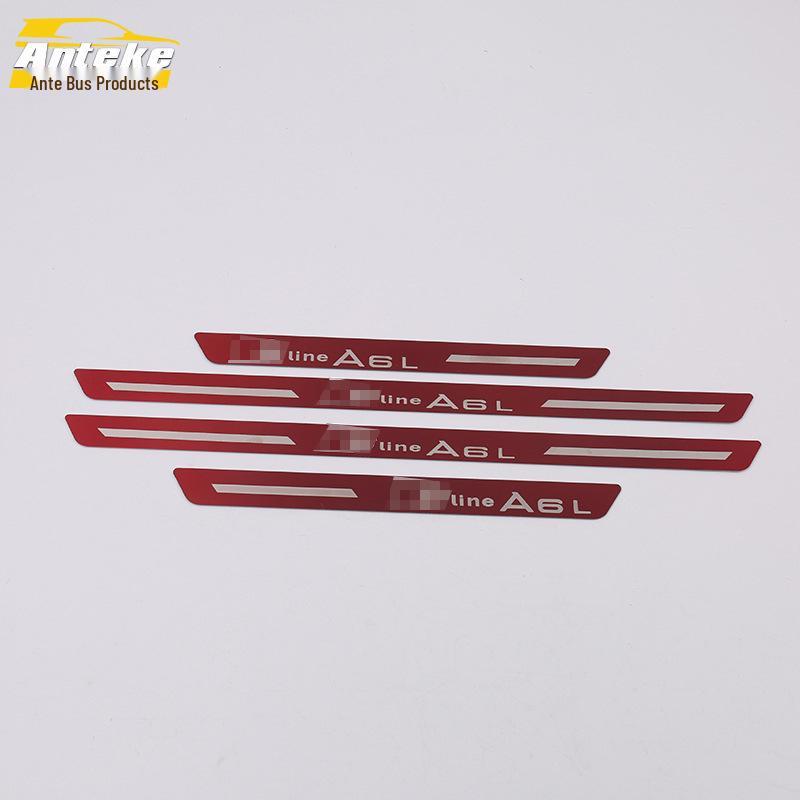 19 A6L Sill Trim Decorative Sequins & Welcome Pedal Protector