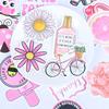 50 шт., мультяшные розовые наклейки для девочек, Diy, чемодан, ноутбук, гитара, велосипед, автомобильные наклейки