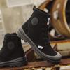 Парусиновые туфли Мужские ботинки для отдыха Высокие ботинки на плоской подошве Мужские ботинки в стиле милитари Парная обувь Повседневные ботинки на весну и осень