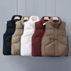 Winter Cotton Vest Women's Short Temperament Cotton Vest Loose Stand-up Collar Vest Versatile Cotton Vest Jacket