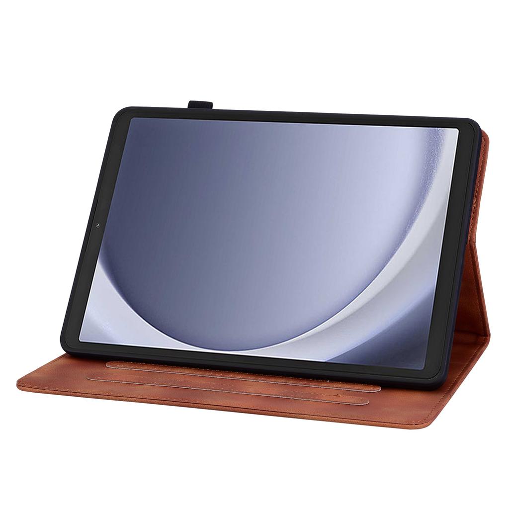 Для Samsung Galaxy Tab A11 Чехол Оттиск Лилии Слоты для Карт Кожаный Чехол для Планшета