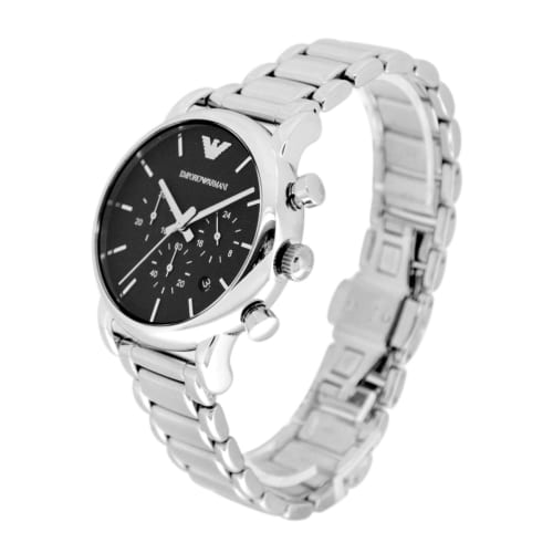 Emporio Armani Men's AR1853 Chronograph Watch In Silver/Black