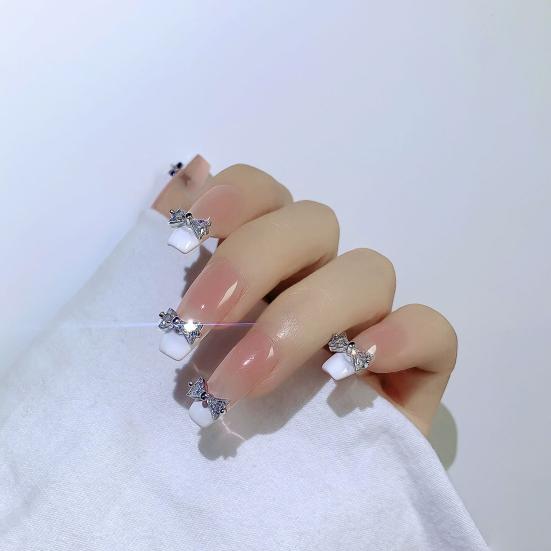 Украшение для ногтей, блестящее украшение из кубического циркония, 3D-украшение в виде бабочки