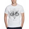 Worn Out Bike Men's T-shirts Skeleton Bicycle Short Sleeve Creative Cycling Art Tshirts Fashion Skull Desgin Top Streetwear Tees