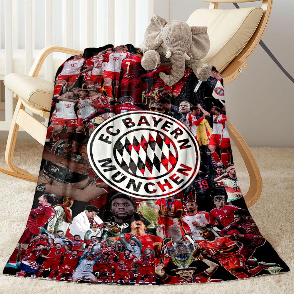 Bayern Munich Blanket Warmthful Decor Great for Seaside Bedding Picnics for All Seasons Modern Unique Gift for Family and Friends Camping