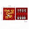4-Piece Set Novelty Christmas Dessert Spoon 4-Piece Set Fruit Coffee Spoon Cutlery Spoon Set  Party