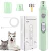 Electric Dog Nail Grinder with Polisher Wheel LED Light Pet Nail Clipper USB Rechargeable 2-Speed Pet Nail Trimmers for Cat Dog