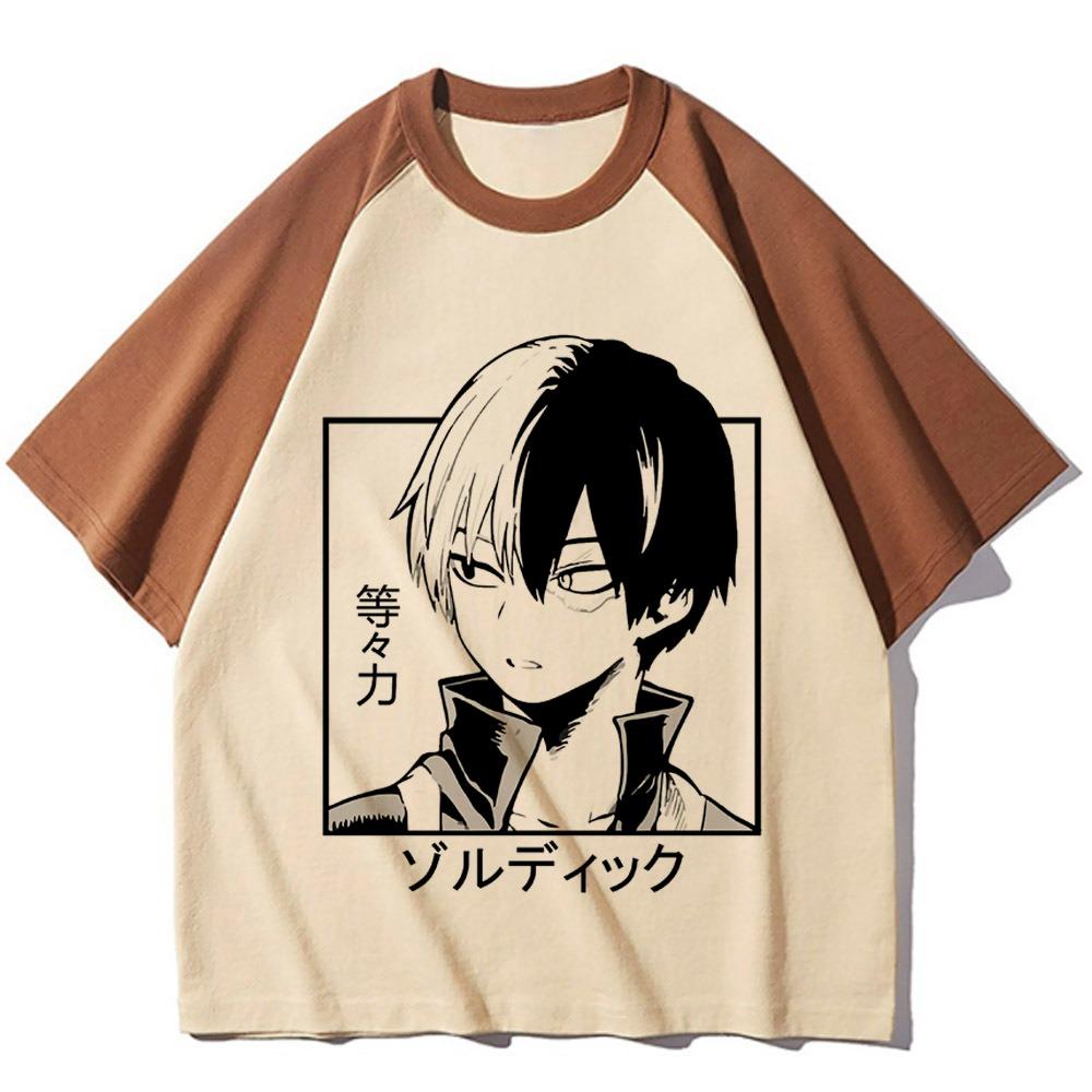 Shoto Todoroki Tee women Y2K funny patterned t shirt female streetwear y2k harajuku clothing