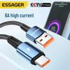 Кабель сверхбыстрой зарядки ESSAGER 120 Вт для устройств Apple, Huawei, Xiaomi 6A